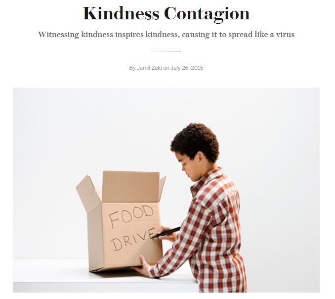 kindness contagion