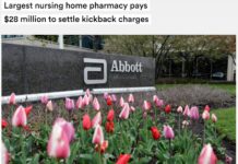 “Largest Nursing Home Pharmacy Pays $28 Million to Settle Kickback Charges”
