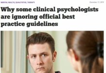 “Why Some Psychologists Are Ignoring Practice Guidelines”