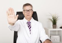 Missing a Pivotal Outcome in a Large Cold Turkey Trial of Desvenlafaxine doctor making "stop" hand gesture