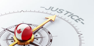 Canadian Mental Health Legislation and the CRPD canadian flag symbol pointing toward the word "justice"