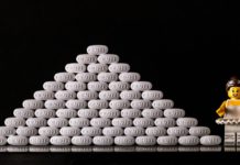 Addiction Treatment: How Many Meds Does It Take to Get Sober? lego ballerina and pyramid of hydrocodone