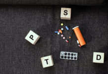 How Many Times Must the “PTSD” Label’s Harm Be Exposed? blocks spell out PTSD