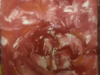 Swirling Red Mixture of paint