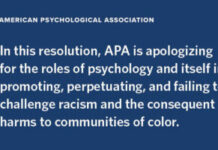 APA Apologizes for Longstanding Contributions to Systemic Racism & Human Hierarchy