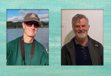 Is Mad in America Doing More Harm Than Good? Photos of Jim Phelps and Robert Whitaker against a turquoise background