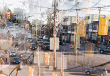 The Problem of High Functioning Anxiety A kaleidoscopic photograph depicting a busy street, reflected multiple times