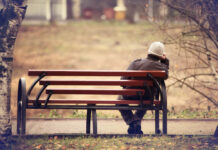 Psychiatrogenesis (Whither Psychiatry or Reform) lonely man on the bench autumn, winter