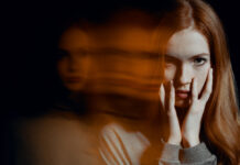 The Psychiatrization of Consumers after Harm from Plastic and Cosmetic Procedures A woman holds her face; multiple reflections