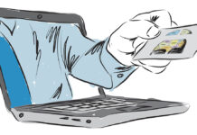 What Does ChatGPT Say About MIA? Illustration: A hand reaches out of a computer, holding a card with the MIA logo on it