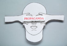 The Media’s False Narrative About Depression Pills, Suicides, and Saving Lives Illustration of a head with hands over eyes and the word "PROPAGANDA"