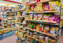 Ultra-Processed Foods Contribute to Decline in Mental Well-Being, Study Finds SEOUL, SOUTH KOREA - CIRCA MAY, 2017: inside 7-11 convenience store sign. 7-Eleven is an international chain of convenience stores.