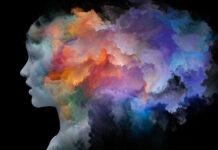What Are We Overlooking? Reviewing Current and Alternative Treatments for Psychosis Illustration of colored splotches emerging from the back of a head