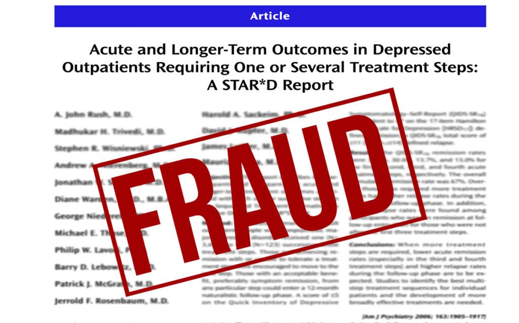 Fraud stamped across STAR*D article