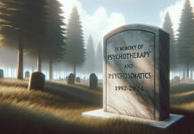 The Editorial Demise of Psychotherapy and Psychosomatics Is Bad News For Us All Illustration of a headstone reading "IN MEMORY OF PSYCHOTHERAPY AND PSYCHOSOMATICS 1992-2024"