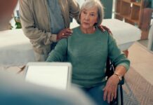 ECT: New Studies Detail Harms, Lack of Efficacy, Lack of Informed Consent An elderly woman in a wheelchair tells a doctor (out of focus) about her symptoms