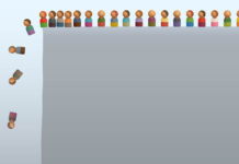 Lemmings Don’t; Humans Do Toy figures approach and topple off a cliff